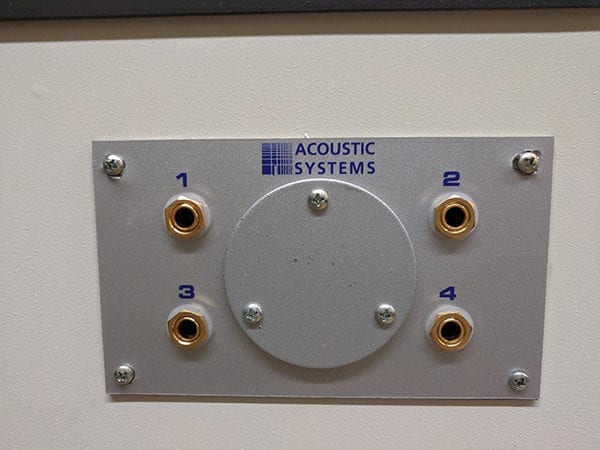 Acoustic Systems sound booth jack panel