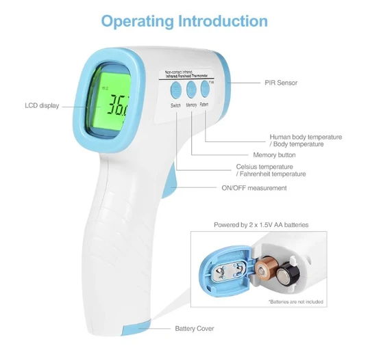 forehead thermometer specification